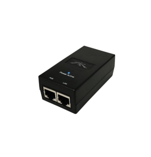 INJECTOR PoE UBIQUITI, port Gigabit x 2, unmanaged, nerackabil, carcasa metalica, „POE-24-12W-G” (timbru verde 2 lei)