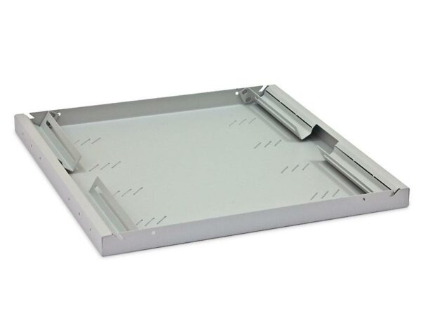 RAFT FIX perforat TRITON 1U, pt rack 19 inch, adancime 750 mm, sarcina maxima 80 Kg, gri, „RAC-UP-750-A4”