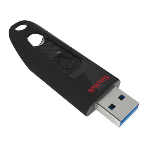 MEMORIE USB 3.0 SANDISK 64 GB, retractabila, carcasa plastic, negru, „SDCZ48-064G-U46” (timbru verde 0.03 lei)