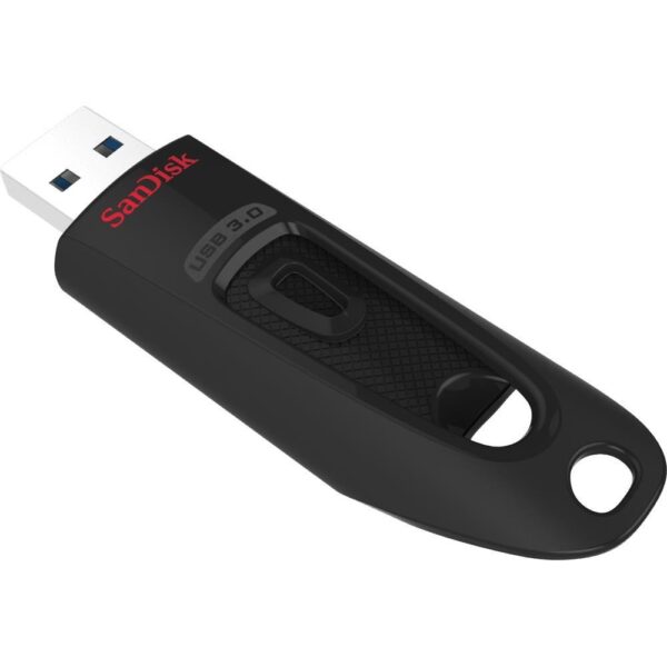 MEMORIE USB 3.0 SANDISK 128 GB, retractabila, carcasa plastic, negru, „SDCZ48-128G-U46” (timbru verde 0.03 lei)