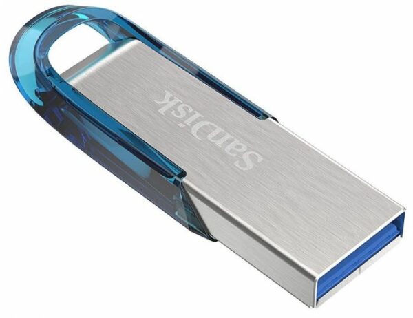 MEMORIE USB 3.0 SANDISK 64 GB, clasica, carcasa metalic, negru / argintiu, „SDCZ73-064G-G46B” (timbru verde 0.03 lei)