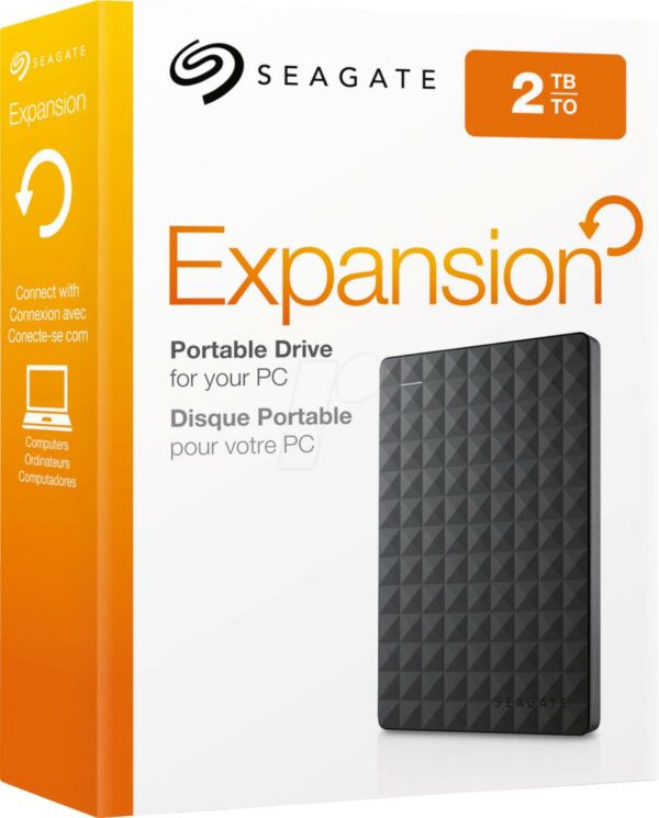 HDD extern SEAGATE 2 TB, Expansion, 2.5 inch, USB 3.0, negru, „STEA2000400” (include TV 0.8lei)