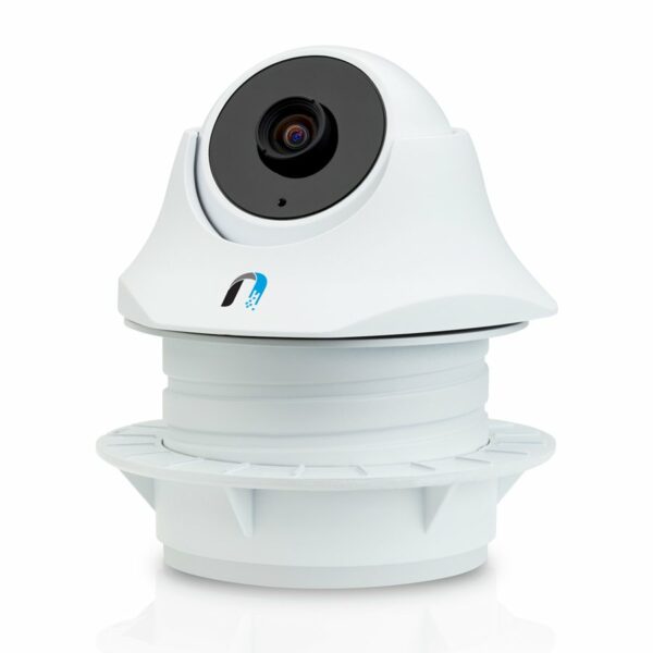 CAMERA IP UBIQUITI, dome, pt. interior, dist. IR 5 m, tip lentila fixa 1.96 mm, 1.3 Mpx, cu fir, microfon, PoE, carcasa plastic, slot SD card, „UVC-DOME” (timbru verde 0.8 lei)