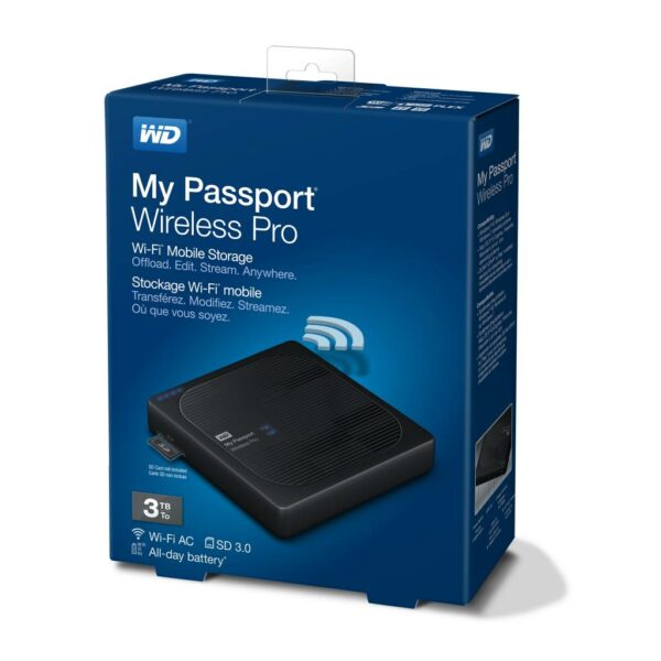 HDD extern WD 4 TB, My Passport, 2.5 inch, USB 3.0, negru, „WDBSMT0040BBK-EESN” (include TV 0.8lei)
