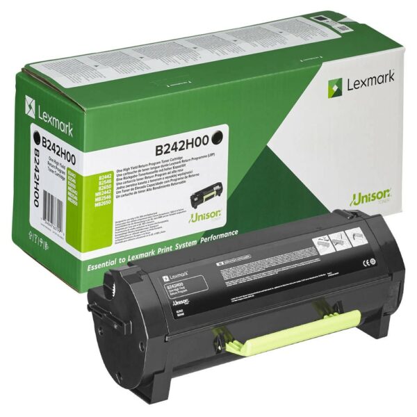 Toner Original Lexmark Black, B242H00, pentru B2442| B2546| B2650, 6K, (timbru verde 1.2 lei) , „B242H00”