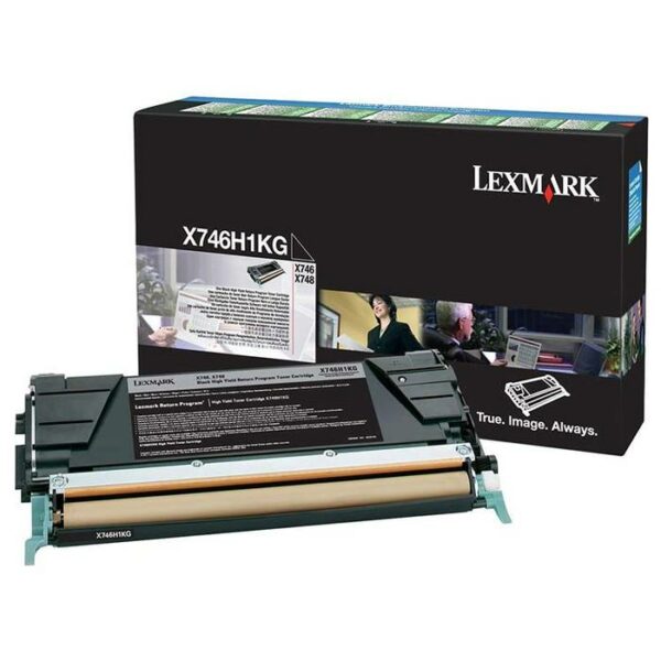 Toner Original Lexmark Black, X746H1KG, pentru X746|X748, 12K, (timbru verde 1.2 lei) , „X746H1KG”