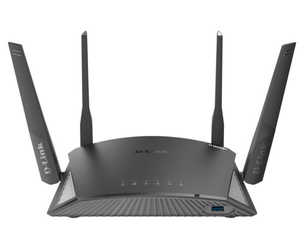 ROUTER D-LINK wireless 2600Mbps, 4 porturi Gigabit, antene interne, Dual Band AC2600 (1732/800Mbps), 1xUSB3.0, „DIR-2660” (timbru verde 0.8 lei)