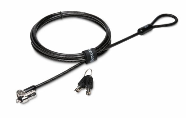 CABLU securitate KENSINGTON pt. notebook slot standard,cheie standard,conectare directa,1.8m, cablu otel ultra-carbon,permite pivotare si rotire, „MicroSaver 2.0” „K65020EU”(timbru verde 0.8 lei)