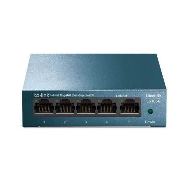 SWITCH TP-LINK 5 porturi Gigabit LiteWave carcasa metalica „LS105G” (timbru verde 2 lei)