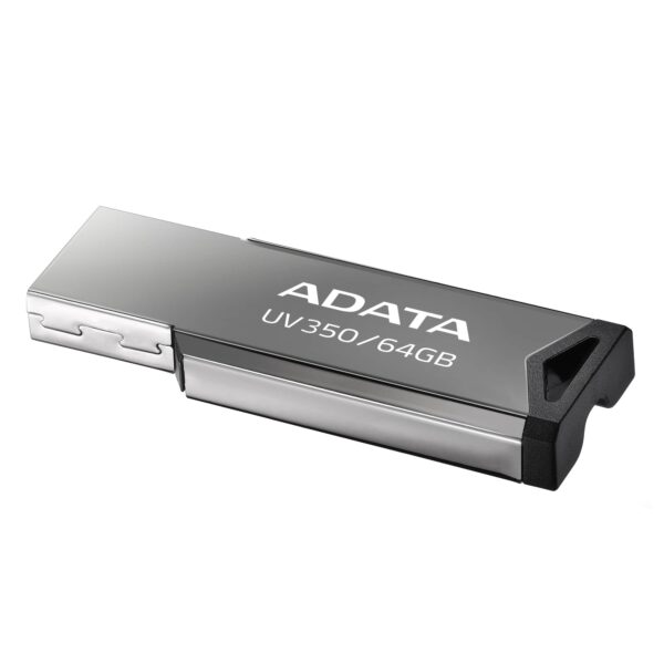 MEMORIE USB 3.2 ADATA 64 GB, clasica, carcasa metalica, argintiu, „AUV350-64G-RBK” (timbru verde 0.03 lei)