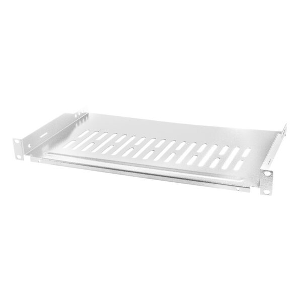 RAFT FIX LOGILINK 1U pentru rack 19″, adancime 250mm, sarcina maxima 10Kg, vopsea antistatic, otel 1.5mm, grey, „SF1C35G”