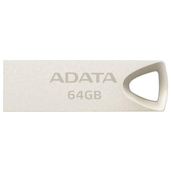 MEMORIE USB 2.0 ADATA 64 GB, clasica, carcasa aliaj zinc, argintiu, „AUV210-64G-RGD” (timbru verde 0.03 lei)