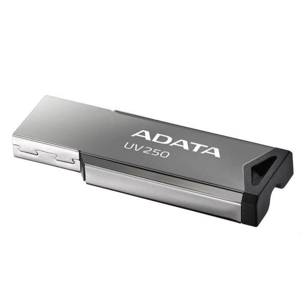 MEMORIE USB 2.0 ADATA 32 GB, clasica, carcasa metalica, argintiu, „AUV250-32G-RBK” (timbru verde 0.03 lei)