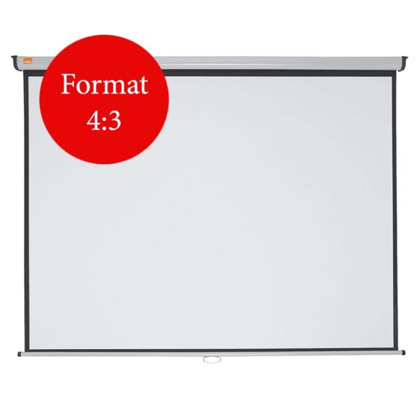 ECRAN proiectie NOBO, manual, format 4 : 3, fixare perete | tavan, 200 x 150 cm, „1902393”