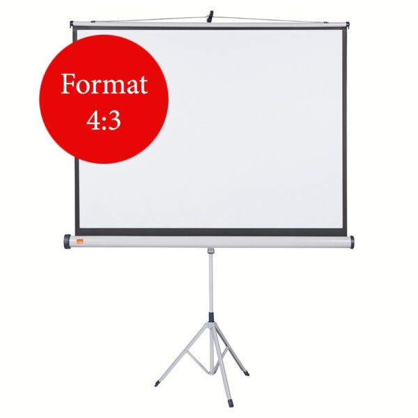 ECRAN proiectie NOBO, manual, format 4 : 3, fixare trepied, 150 x 114 cm, „1902395”