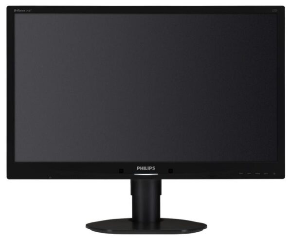 MONITOR PHILIPS 24″, home, office, TN, Full HD (1920 x 1080), Wide, 250 cd/mp, 5 ms, VGA, DVI, DisplayPort, „241B4LPYCB/00” (timbru verde 7 lei)