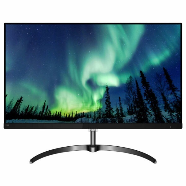 MONITOR PHILIPS 27″, home, office, IPS, 4K UHD (3840 x 2160), Wide, 350 cd/mp, 5 ms, HDMI x 2, DisplayPort, „276E8VJSB/00” (timbru verde 7 lei)