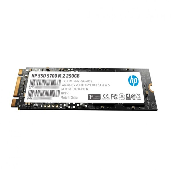 SSD HP, S700, 250 GB, M.2, S-ATA 3, 3D TLC Nand, R/W: 560/512 MB/s, „2LU79AA#ABB”