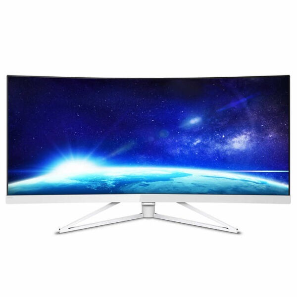 MONITOR PHILIPS 34″, gaming, VA, UWQHD (3440 x 1440), Ultra Wide, curbat, 300 cd/mp, 4 ms, HDMI x 2, DisplayPort, „349X7FJEW/00” (timbru verde 7 lei)