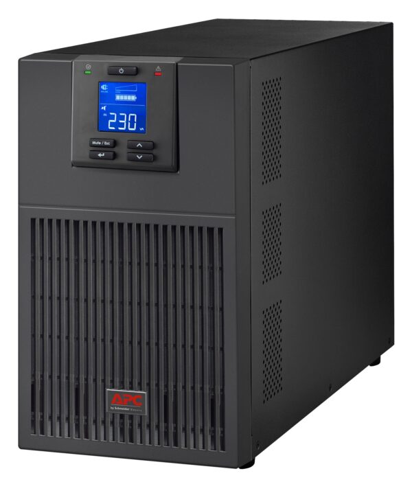 UPS APC, „Smart-UPS RV”, Online cu sinusoida pura, mini tower, 3000VA/2400W, AVR, IEC x 6, display LCD,”SRV3KI” (timbru verde 40 lei)