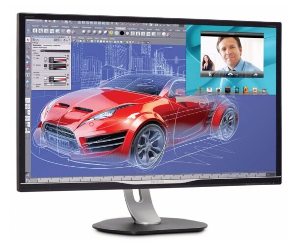 MONITOR PHILIPS 32″, grafica, VA, WQHD (2560 x 1440), Wide, 300 cd/mp, 4 ms, VGA, DVI, HDMI, DisplayPort, „BDM3270QP/01” (timbru verde 7 lei)