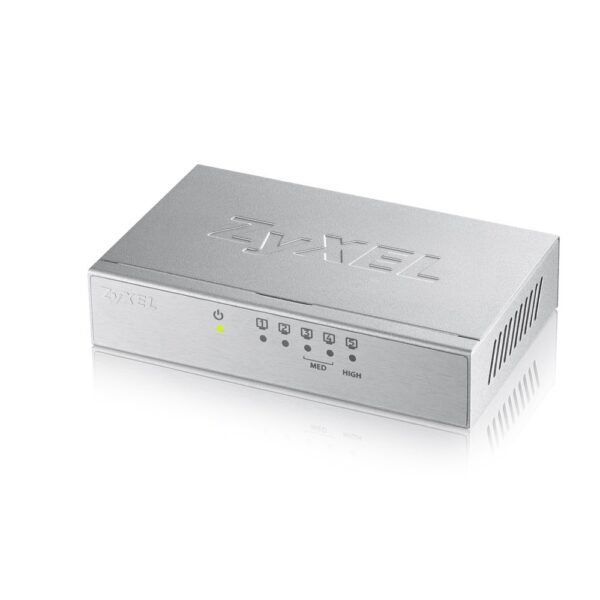 SWITCH ZYXEL, GS-105B V3, porturi Gigabit x 5, managed carcasa metalica, „GS-105BV3-EU0101F” (timbru verde 2 lei)