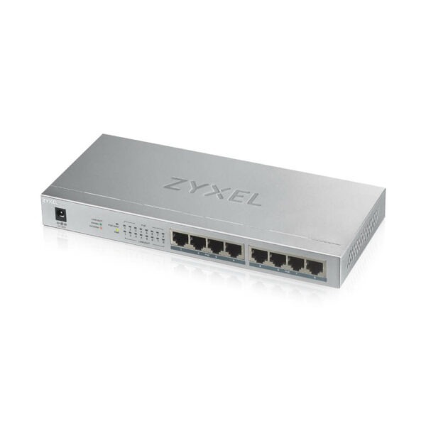 SWITCH PoE ZYXEL, „GS1008-HP”port Gigabit x 8, unmanaged, nerackabil, carcasa metalica, „GS1008HP-EU0101F” (timbru verde 2 lei)