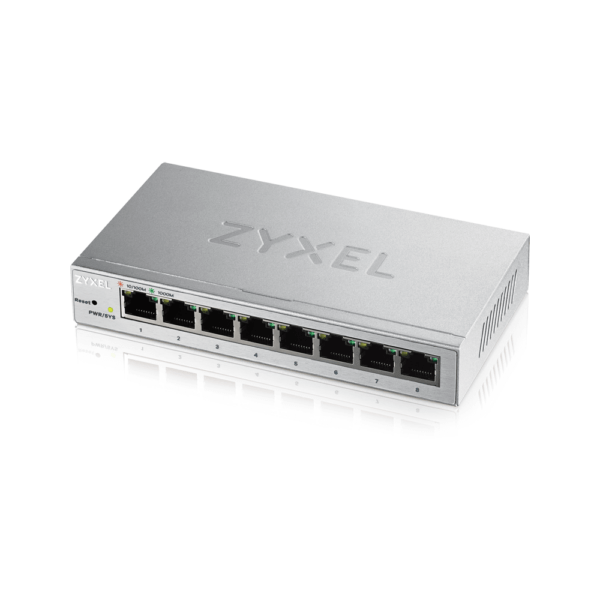 SWITCH ZYXEL, GS1200-8, porturi Gigabit x 8, managed, carcasa metalica, „GS1200-8-EU0101F” (timbru verde 2 lei)