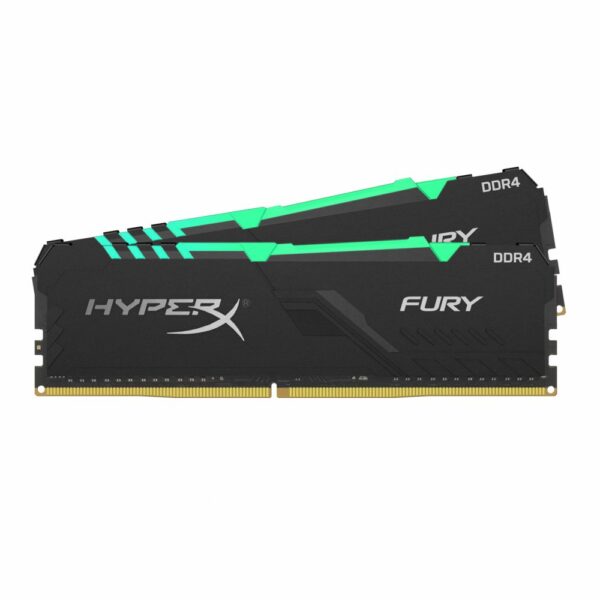 Memorie DDR Kingston – gaming DDR4 32 GB, frecventa 3200 MHz, 16 GB x 2 module, radiator, iluminare RGB, „HX432C16FB3AK2/32”