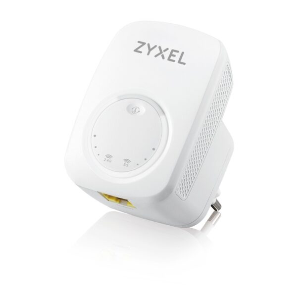 RANGE EXTENDER ZYXEL wireless, WRE6505v2, 750 Mbps, port 10/100 x 1, antena interna x 2, 2.4 – 5 GHz, „WRE6505V2-EU0101F” (include TV 1.75lei)