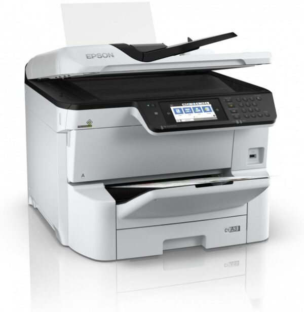 Multifunctional inkjet color Epson WorkForce Pro WF-C8610DWF, A3 (Print,Cop,Scan,Fax),duplex,Viteza 35ppm alb-negru/color, rez 4800×1200 dpi, limbaj de printare:ESC/P-R, GDI „C11CG69401”