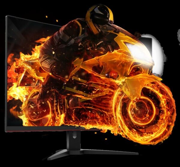 MONITOR AOC 31.5″ gaming, VA, Full HD (1920 x 1080), Wide, curbat, 250 cd/mp, 1 ms, VGA, HDMI x 2, DisplayPort, „C32G1” (timbru verde 7 lei)