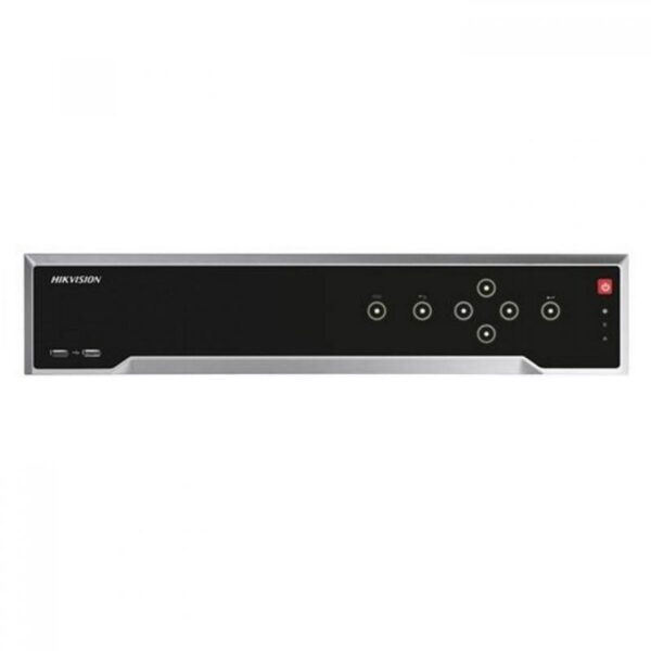 NVR HIKVISION, 32 canale, Rackabil, capacitate max 6 TB de fiecare HDD, porturi HDMI | VGA | RCA | Retea RJ45 | USB 2.0 | USB 3.0 | Alarm In | IP video input, „DS-7732NI-I4/16P” (timbru verde 2 lei)