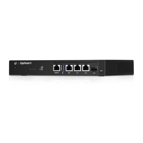 ROUTER Ubiquiti EdgeRouter, wired, port LAN 10/100/1000 x 4, port WAN 10/100/1000 x 1, „ER-4” (timbru verde 0.8 lei)