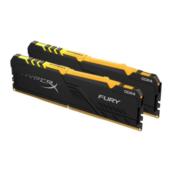 Memorie DDR Kingston – gaming DDR4 16 GB, frecventa 3000 MHz, 8 GB x 2 module, radiator, iluminare RGB, „HX430C15FB3AK2/16”