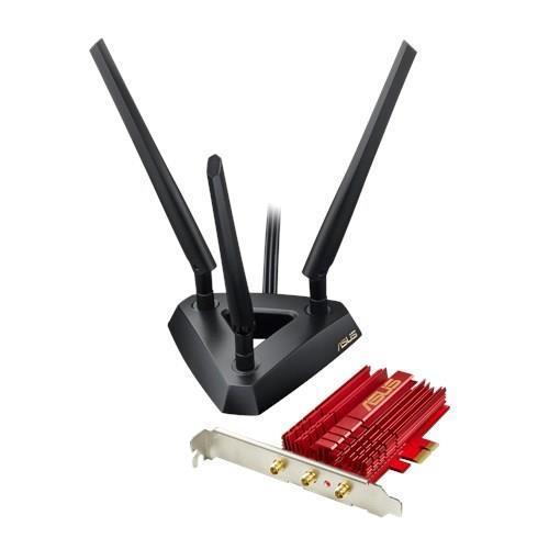 PLACA RETEA ASUS , intern wireless 2.4 GHz | 5 GHz, PCI-E, port, 1900 Mbps, antena externa x 3, „PCE-AC68”