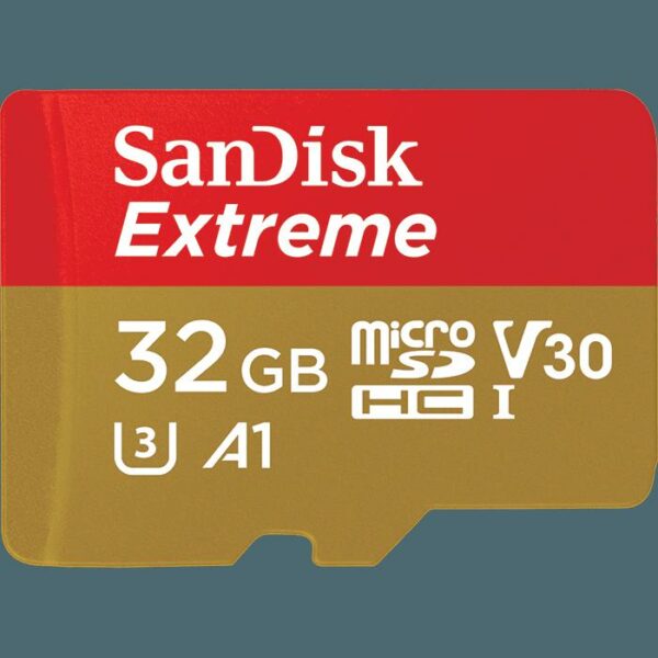 CARD MicroSD SANDISK, 32 GB, microSDHC, clasa 10, standard UHS-I U3, „SDSQXAF-032G-GN6MA” (timbru verde 0.03 lei)