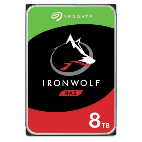 HDD SEAGATE 8 TB, IronWolf, 7.200 rpm, buffer 256 MB, pt. NAS, „ST8000VN004”