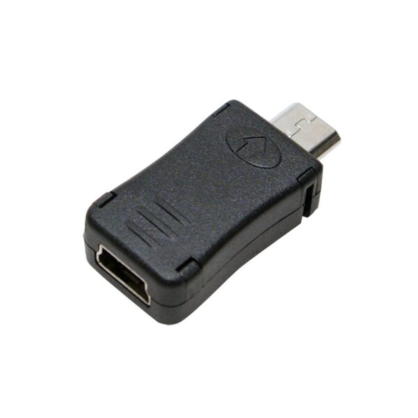 ADAPTOR LOGILINK, Micro-USB (T) la Mini-USB (M), negru, „AU0010” (timbru verde 0.08 lei)