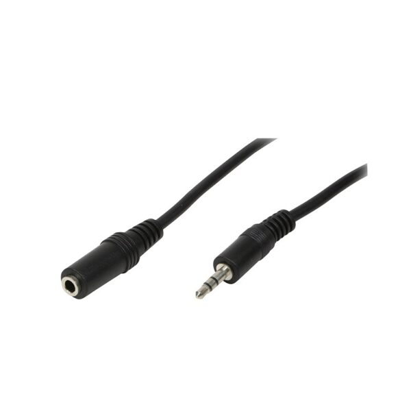 CABLU audio LOGILINK prelungitor stereo (3.5 mm jack M/T), 3m, negru, „CA1054” (timbru verde 0.08 lei)