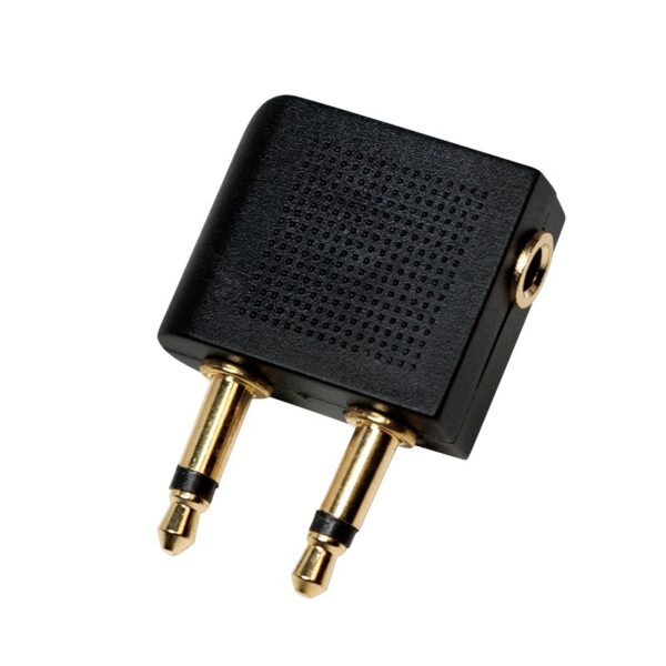 ADAPTOR audio LOGILINK convertor stereo (2 x 3.5 mm jack T la 1 x 3.5 mm jack M), negru, „CA1089” (timbru verde 0.08 lei)