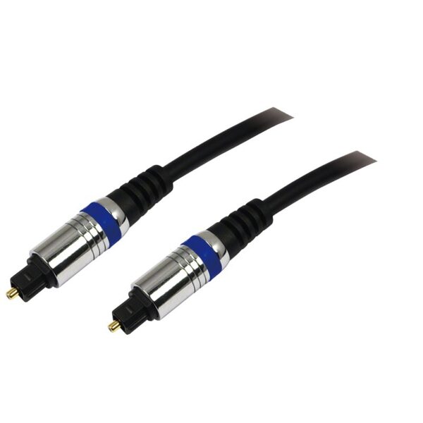 CABLU audio LOGILINK Toslink Optic (T/T)(pt. conexiune optica intre BLU-Ray si echipamentul audio), 1.5m, premium, black, „CAB1101” (timbru verde 0.18 lei)