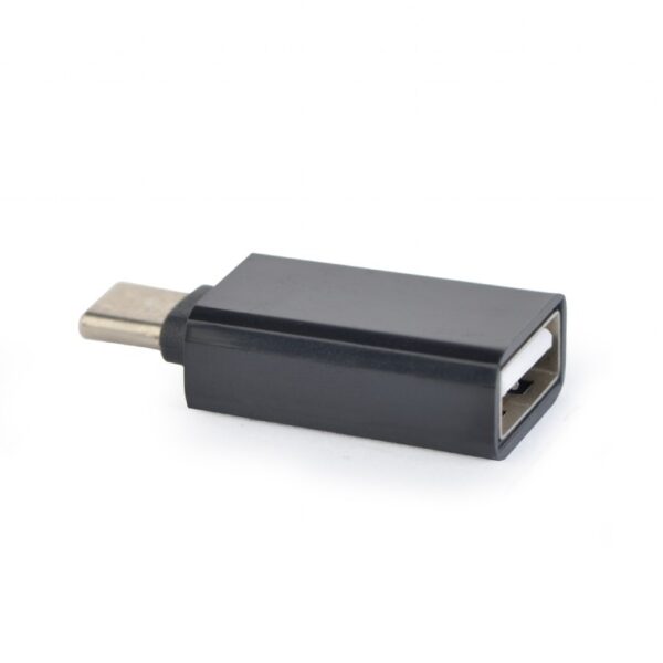 ADAPTOR GEMBIRD, pt. smartphone, USB 2.0 Type-C (T) la USB 2.0 (M), negru, „CC-USB2-CMAF-A” (timbru verde 0.08 lei)