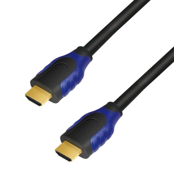 CABLU video LOGILINK, HDMI (T) la HDMI (T), 1m, conectori auriti, rezolutie maxima 4K DCI (4096 x 2160) la 60 Hz, ver. 2.0b, w. ethernet, negru, „CH0061” (timbru verde 0.18 lei)