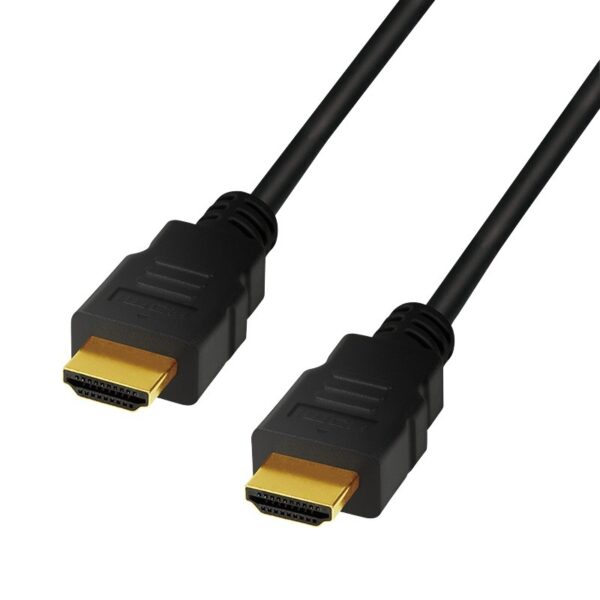CABLU video LOGILINK, HDMI (T) la HDMI (T), 2m, conectori auriti, rezolutie maxima 8K (7680 x 4320) la 60 Hz, negru, „CH0078” (timbru verde 0.8 lei)