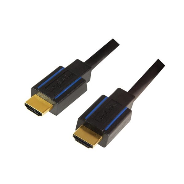 CABLU video LOGILINK, HDMI (T) la HDMI (T), 3m, premium, conectori auriti, rezolutie maxima 4K UHD (3840 x 2160) la 60 Hz, ver. 2.0b, w. ethernet, negru, blister, „CHB005” (timbru verde 0.8 lei)