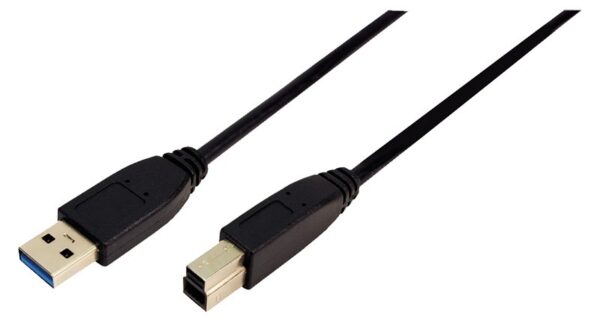 CABLU USB LOGILINK, USB 3.0 (T) la USB 3.0 Type-B (T), 1m, black, „CU0023” (timbru verde 0.08 lei)