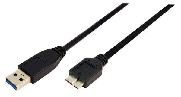 CABLU alimentare si date LOGILINK, USB 3.0 (T) la Micro-USB 3.0 (M), 1m, negru, „CU0026” (timbru verde 0.08 lei)