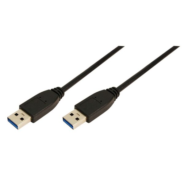 CABLU USB LOGILINK, USB 3.0 (T) la USB 3.0 (T), 2m, black, „CU0039” (timbru verde 0.08 lei)