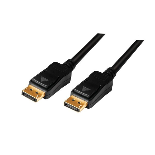 CABLU video LOGILINK, DisplayPort (T) la DisplayPort (T), 20m, conectori auriti, rezolutie maxima 4K (3840 x 2160) la 60 Hz, negru, „CV0114” (timbru verde 2.00 lei)